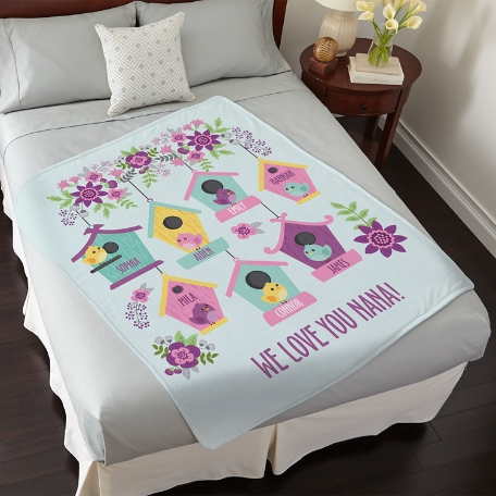 Birdie Blessings Plush Blanket