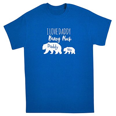 Love You Beary Much T-Shirt - Blue - 1 Cub - M