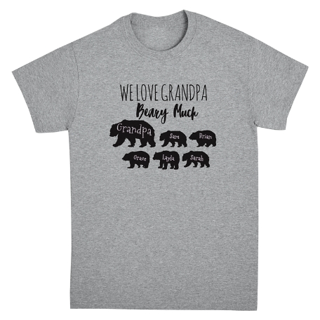 Love You Beary Much T-Shirt - Gray - 2-8 Cubs - L