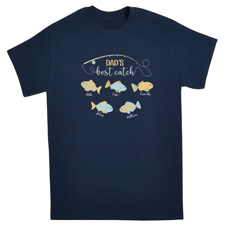 My Best Catch T-Shirt - Navy - Large