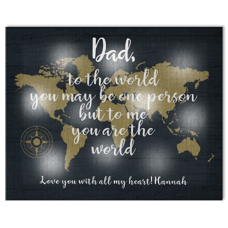 TwinkleBright® LED You Mean The World Canvas - I