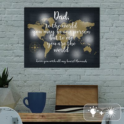 TwinkleBright® LED You Mean The World Canvas