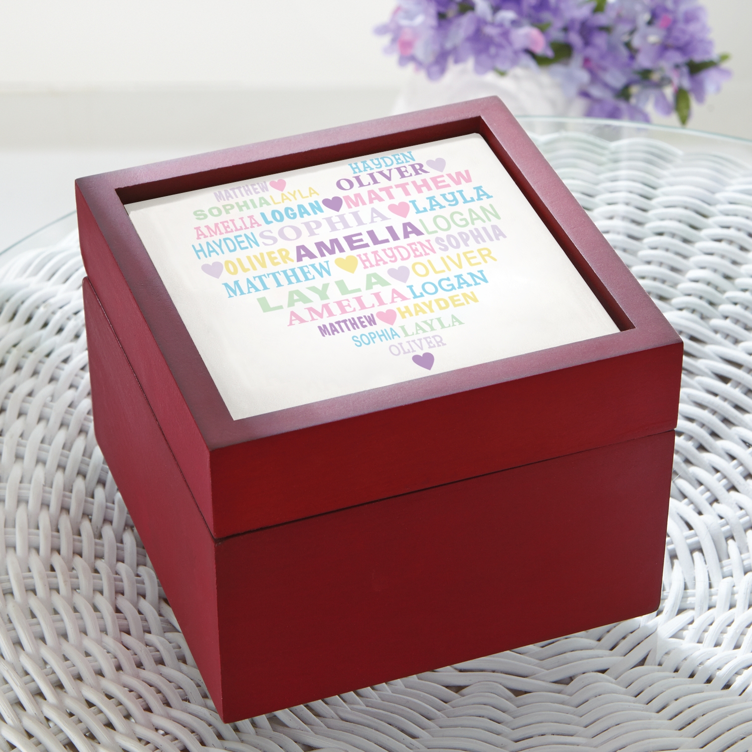 Pastel Heart Full of Love Keepsake Box