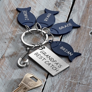Personalized Keychain, Hand Stamped, You Choose Wording Custom