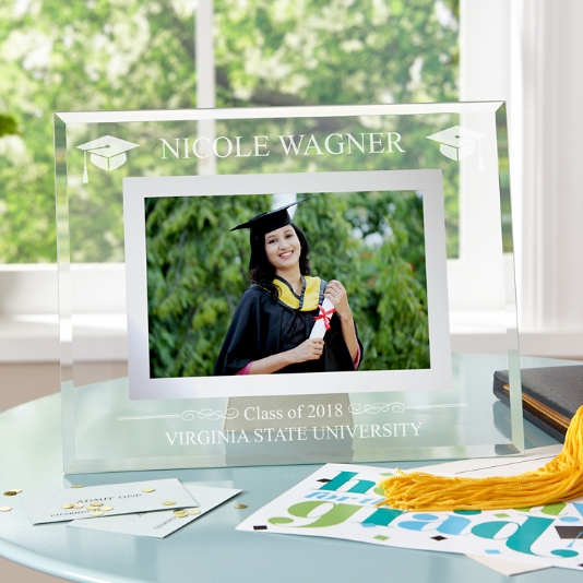 Personalized Graduation Glass Picture Frame