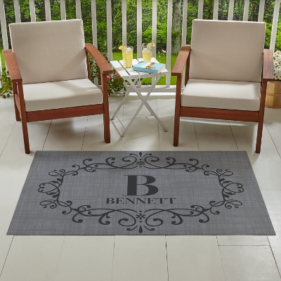 personalized outdoor rugs or mats