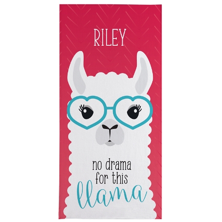 Say What Beach Towel - Llama