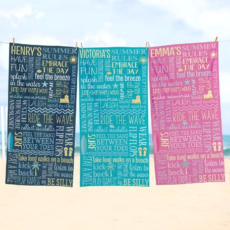 Seaside Breeze Beach Towel