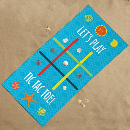 Tic Tac Toe Beach Towel