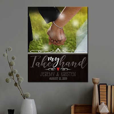 TwinkleBright® LED Take My Hand Photo Canvas