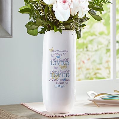 Bloomed With Love Memorial Vase