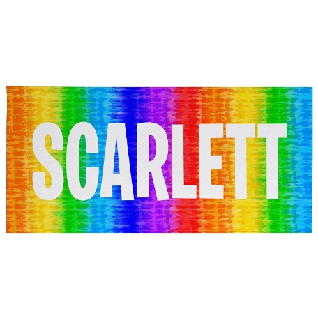 Colorful Tie Dye Beach Towel - Standard