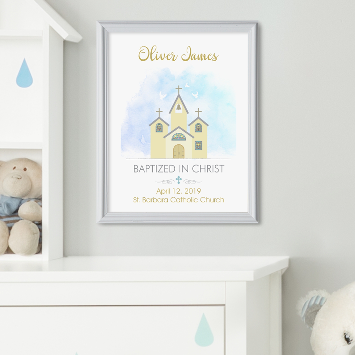 Little Chapel Baptism Framed Print Personal Creations