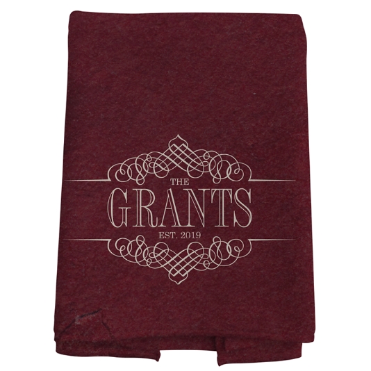 Personalized Towels Personalized Hand Towels Burgundy 