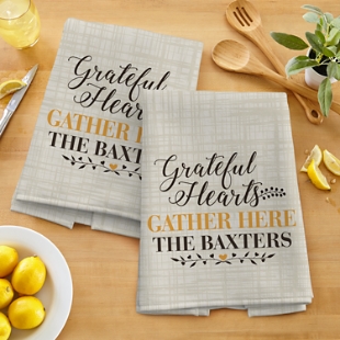 Grateful Hearts Kitchen Towel
