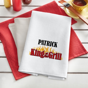 King of the Grill Kitchen Towel