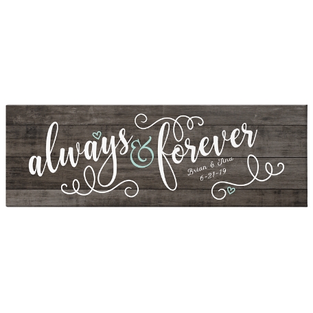 Always & Forever Canvas - 6x18