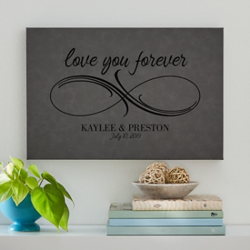 Infinite Love Leather Wall Art