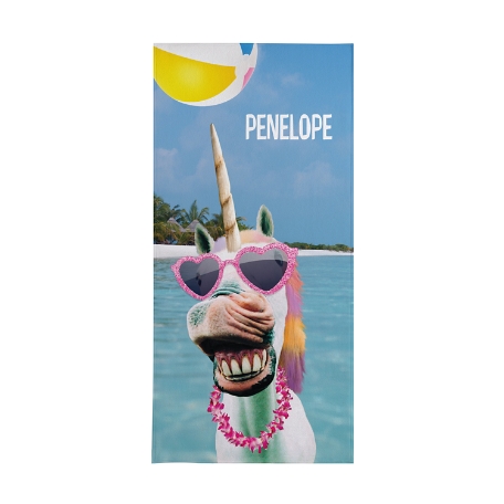 Animal With An Attitude Beach Towel-Standard-Unicorn