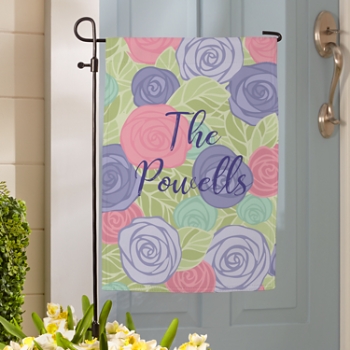 Colorful Roses Garden Flag