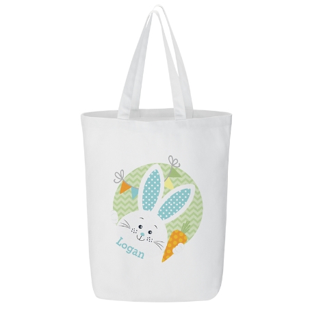 Funny Bunny Tote Bag - Green