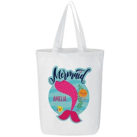 Just A Mermaid Tote Bag - Pink