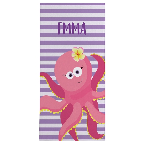 Ocean Stripes Beach Towel-Standard-Octopus