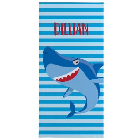 Ocean Stripes Beach Towel-Standard-Shark