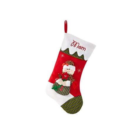 Snow Cap Stocking Mrs. Clause