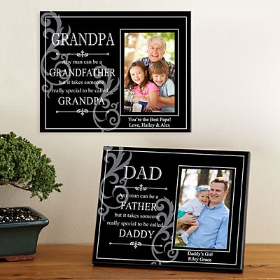 PERSONALISED Double PHOTO Frame Gift Idea For Wedding Anniversary DAUGHTERS Dad 