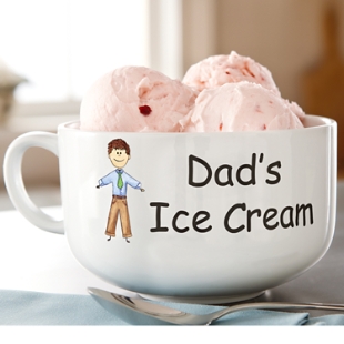 Personalized Ice Cream Bowl for Dad