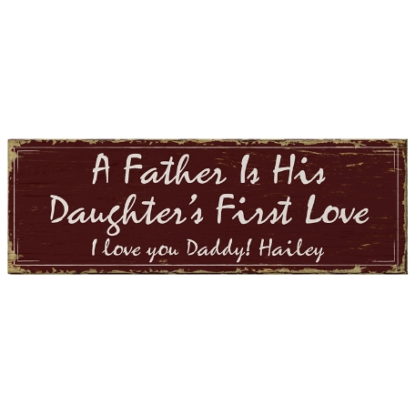 First Memories Canvas - Burgundy - Daughter