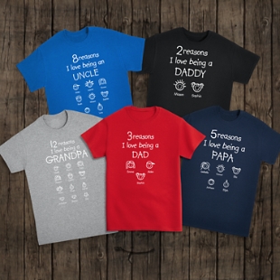 Men's Personalized Football T-Shirt Custom Dad Shirt Mom Team
