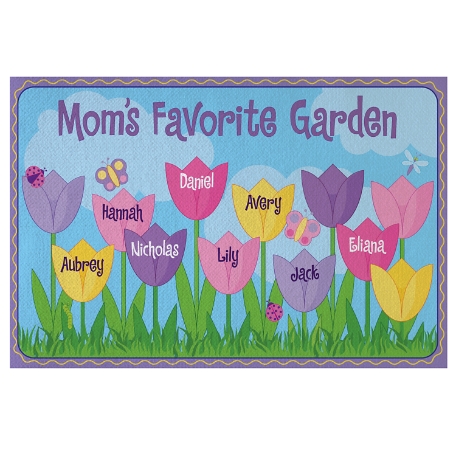 Tulip Garden Doormat - 24x36