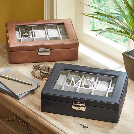 Watch box hot sale with initials