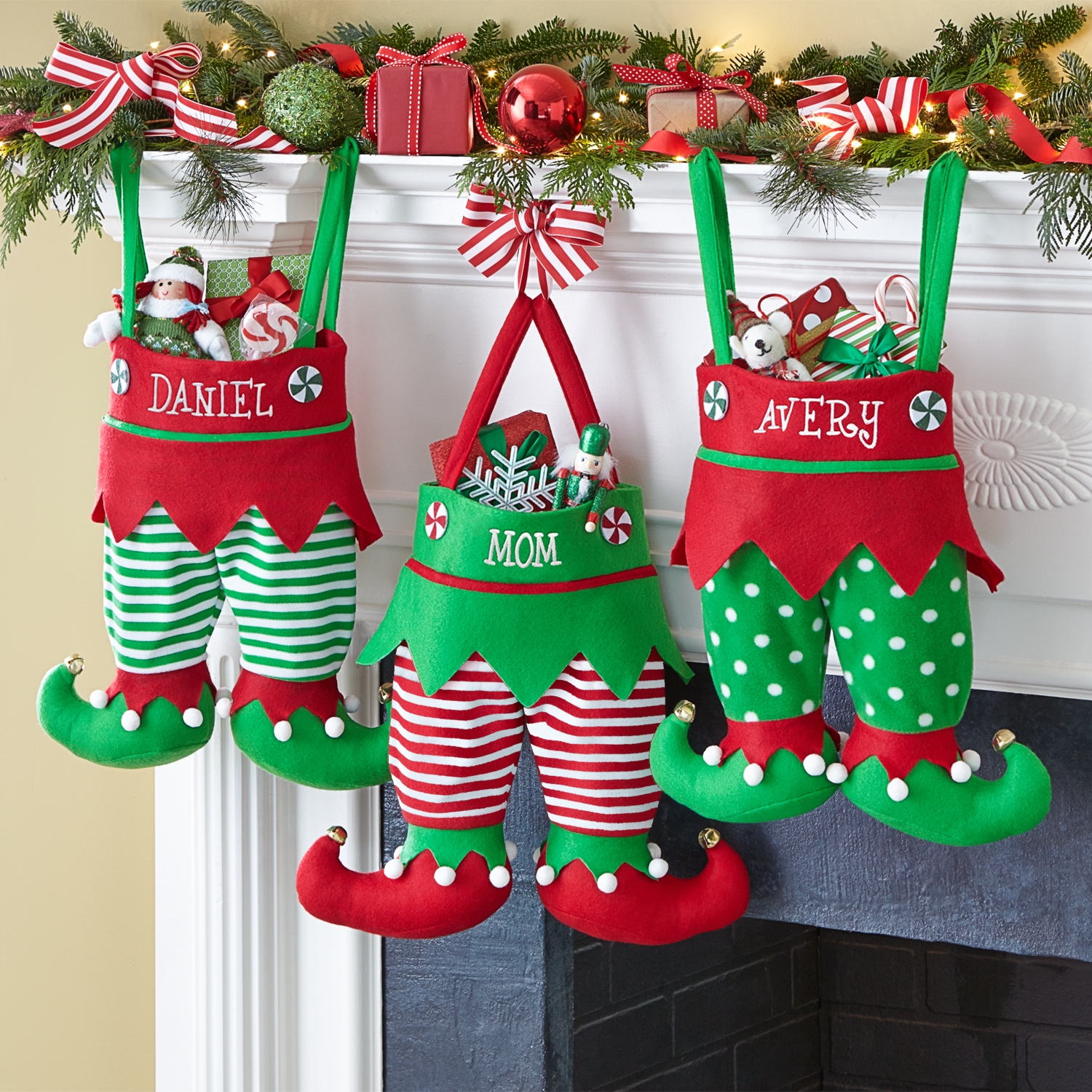 Jingle Bell Elf Trousers Custom Stocking