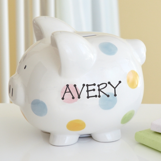 Personalized piggy banks for clearance kids