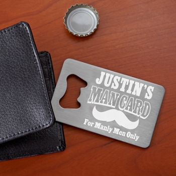 Man Card Wallet Bottle Opener