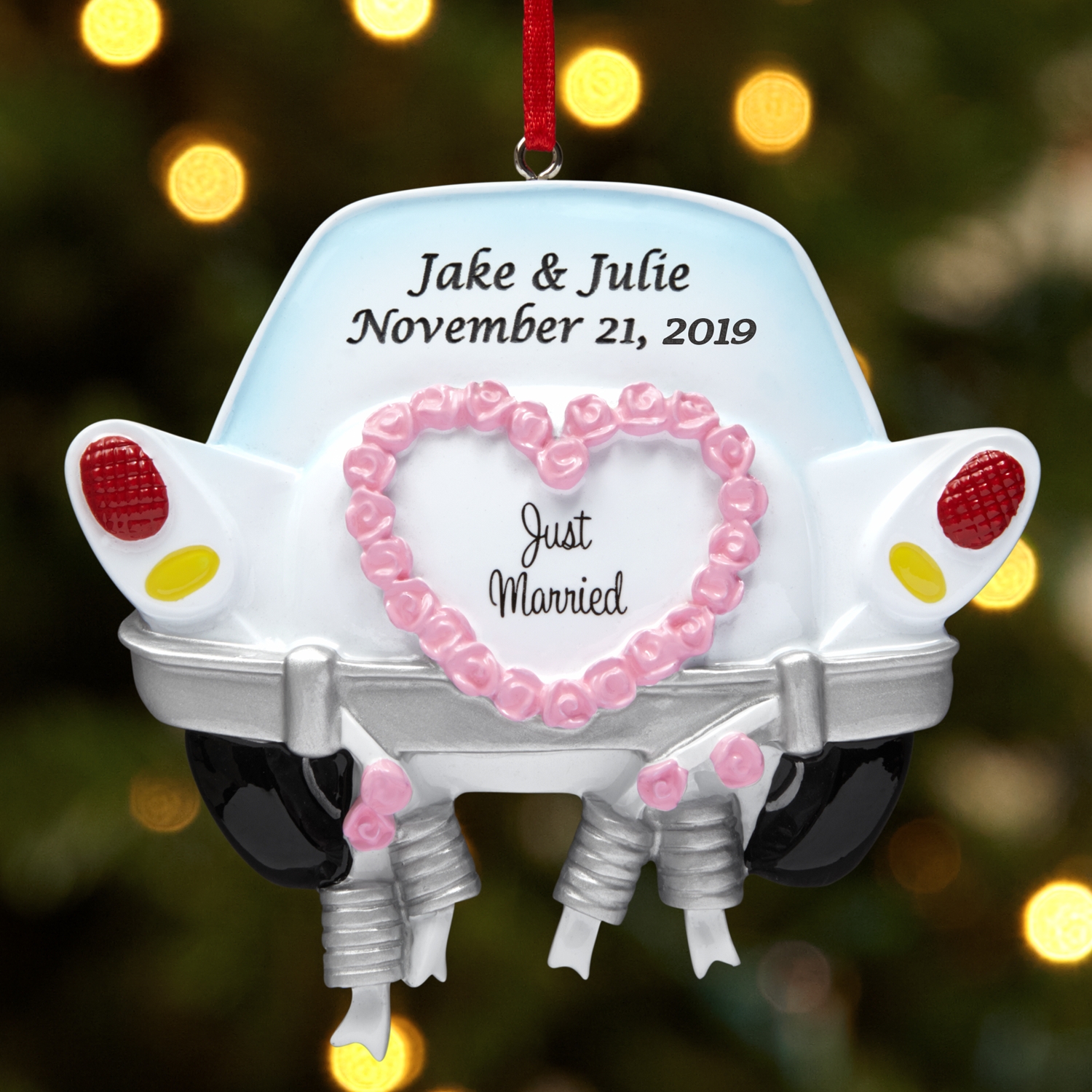 just married christmas bauble