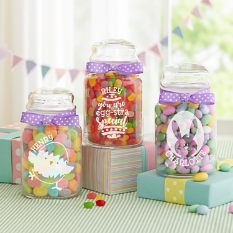 Easter Glass Candy Jars