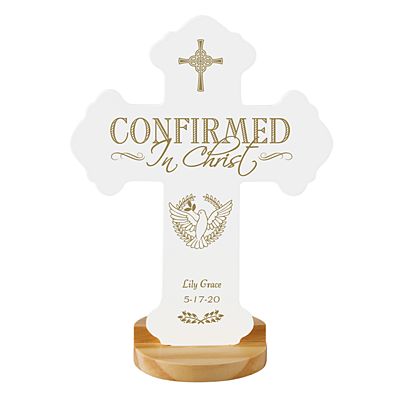CA Gift LQP102 Confirmation Message Cross 5 Hangs or Stands