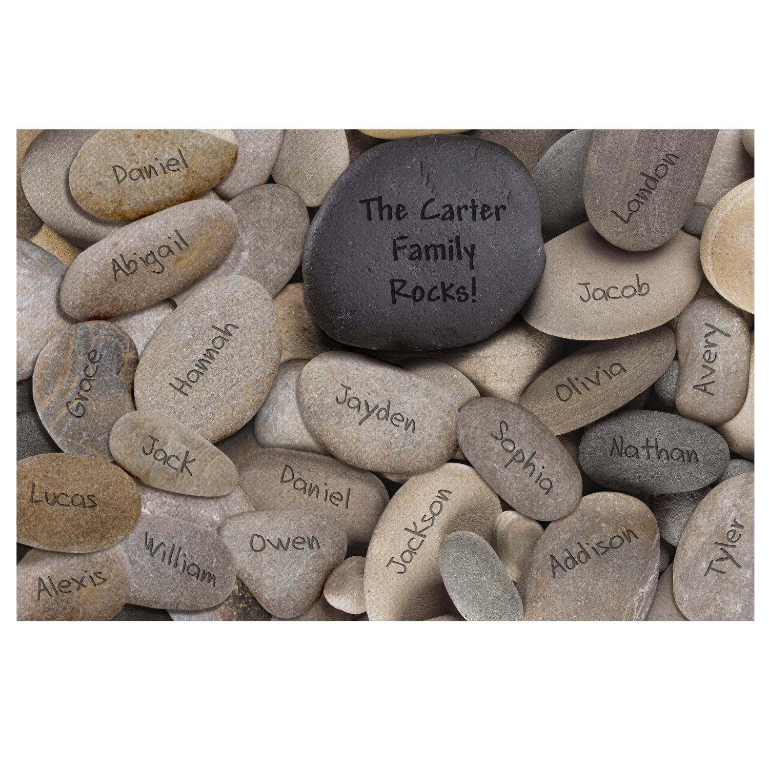 Family Rocks Doormat - 24x36