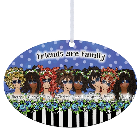 Name Your Sisterhood Ornament by Suzy Toronto - 8 Girls - Purple