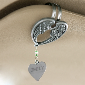 Guardian Angel Personalized Car Visor Clip