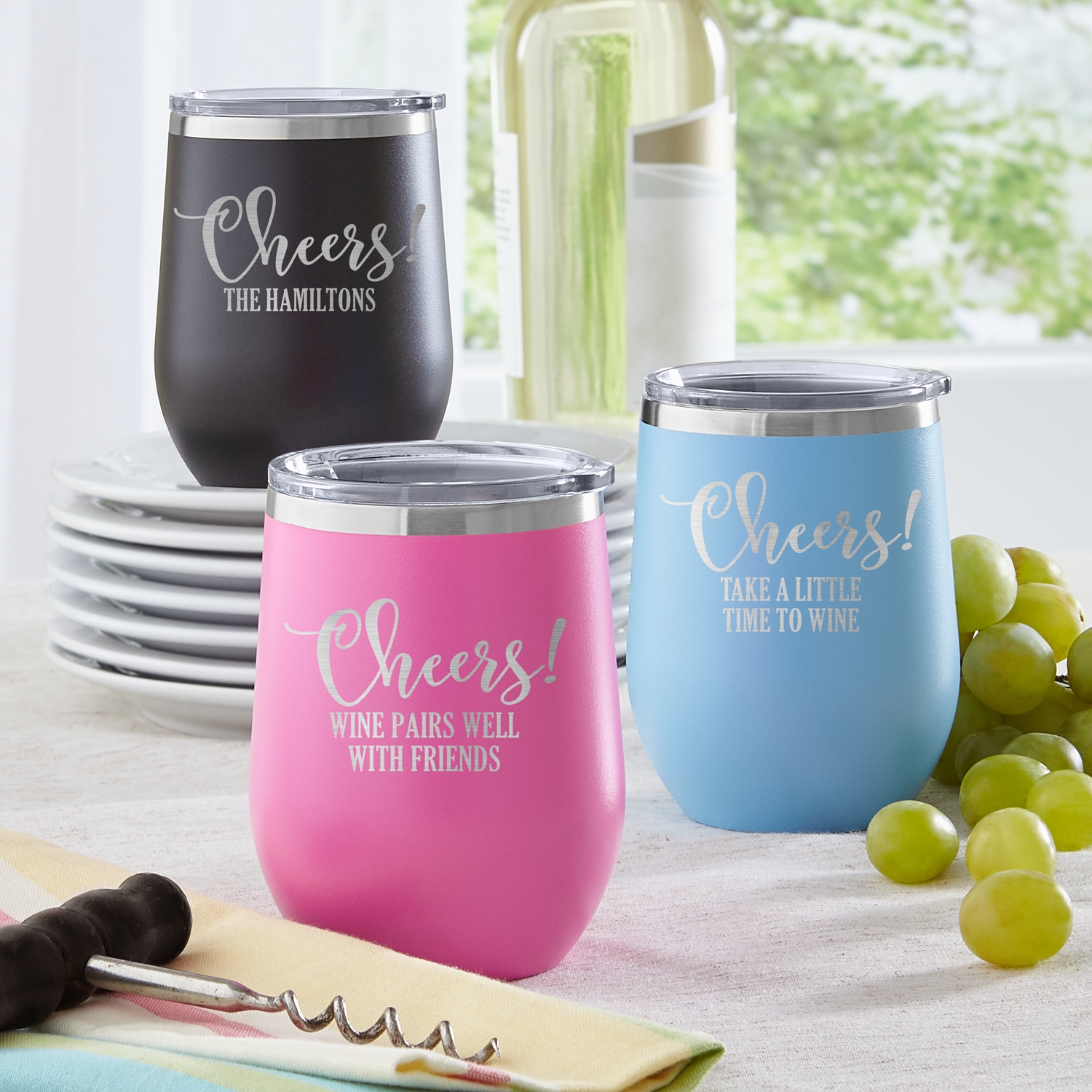 Cheers! Insulated Wine Tumbler