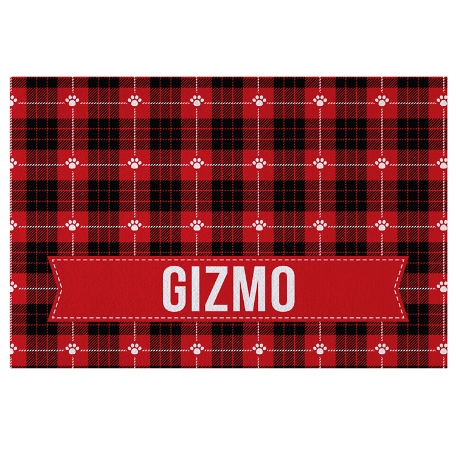Plaid Pet Mat- 24X36
