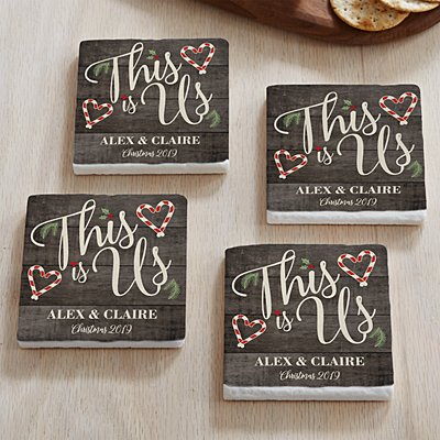 This is Us Holiday Coasters