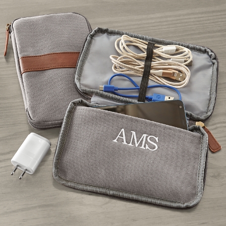 Canvas & Leather Cord Organizer
