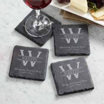 Memories Poured Slate Coasters