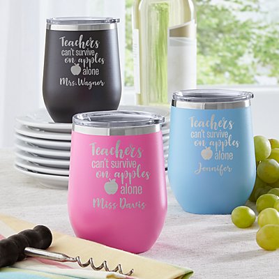 Apples Alone Insulated Wine Tumbler